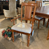 Cherry Finish Upholstered Seat - Captain DINING CHAIRS 23Wx19Dx40H