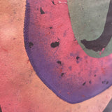 90s Abstract Sewen Pigmented Paper Artist Signed ART WORK 37Wx29H