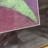 90s Abstract Sewen Pigmented Paper Artist Signed ART WORK 37Wx29H