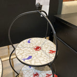 Coastal Sea Life Themed 3-Tier Stand ACCESSORIES 15Wx40H