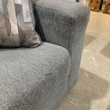 Chenille w/ Fixed Back Cushions & Accent Pillows LOVE SEAT 62Wx38Dx37H