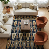 Wool Ikat RUG 5'x8'
