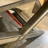Marlo Mirrored Vanity Stool BENCH 26w19d21h