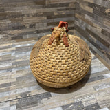 Woven Chicken-Shaped Basket ACCESSORIES 8w6d6h