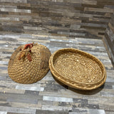 Woven Chicken-Shaped Basket ACCESSORIES 8w6d6h