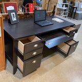 Wood Executive 5-Drawer DESKS 65w29d31h
