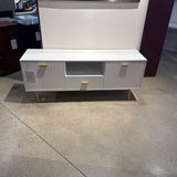West Elm Quinn Collection Lacquer Finish MEDIA CONSOLE White 58Wx15.75Dx24H