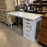 Modern w/ 5-Side Drawers DESKS White 47Wx24Dx28.5H