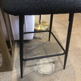 Kiyani Boucle Counter Height BAR/COUNTER STOOL Charcoal 21w17d36h