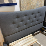 Baxton Studio QUEEN Tufted Upholstered BEDS Grey 66Wx86Dx45H