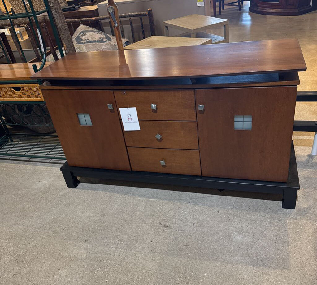 Zen-Modern 3-Drawer BUFFET/SIDEBOARD 59w20.5d34h
