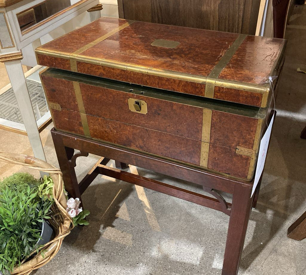 Antique Mahogany Portable Writing Desk FURNITURE 21w12d23h
