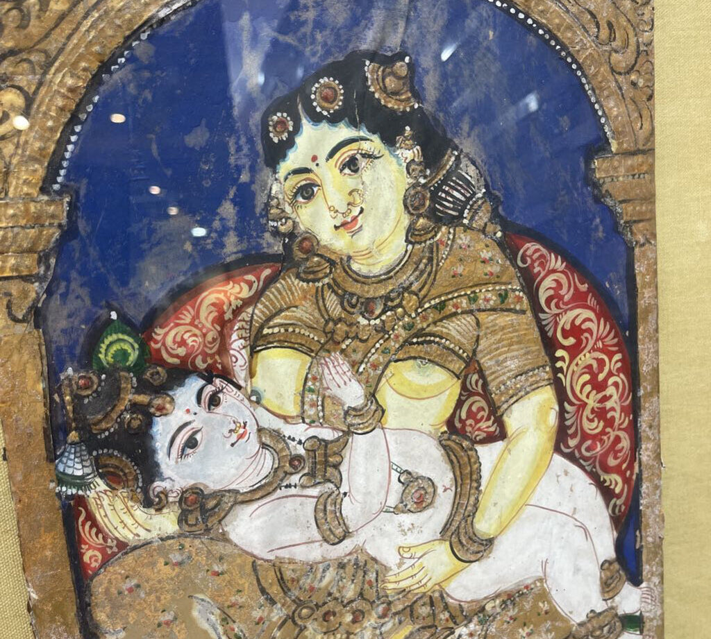 Ornate Framed Tanjore Painting ART WORK 17.5x21.5