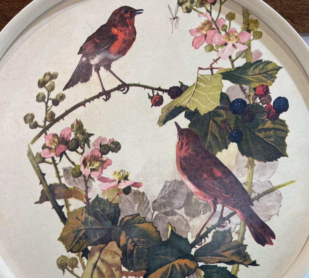 Vibrant Aviary Themed Decorative Plate On Stand ACCESSORIES 16d16h
