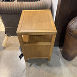 Celine 2-Drawer NIGHTSTAND Honey Brown/Gold 21w17d27h