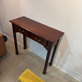 Chippendale Style Cherry 2-Drawer CONSOLE TABLE 31w12d30h