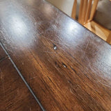 Traditional Trestle Solid Wood DINING TABLE 80w42d30h