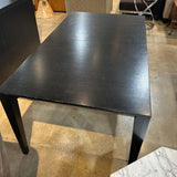Contemporary Rectangular w/ 23" Leaf DINING TABLE Black 66w38d30h