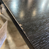 Contemporary Rectangular w/ 23" Leaf DINING TABLE Black 66w38d30h