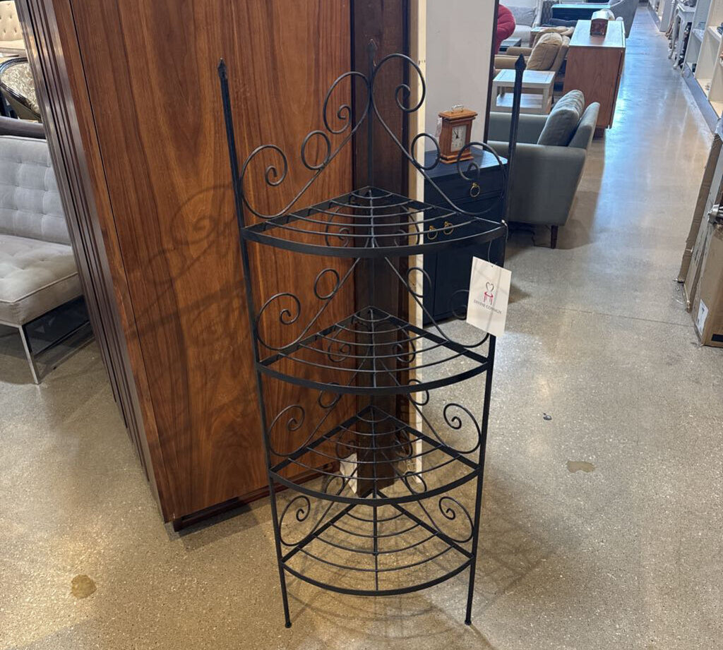 Tiered Metal Corner Plant Stand FURNITURE 20w14d59h