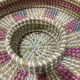 Round Colorful Rattan Serving Bowl ACCESSORIES 14.5d3h
