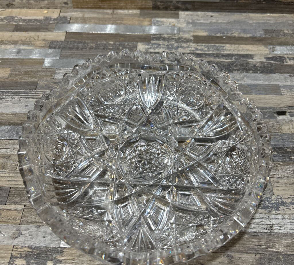 American Brilliant Cut Crystal Bowl ACCESSORIES 7d1.5h