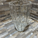 Vertical Cut Glass Vase ACCESSORIES 5d8.5h