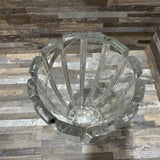 Vertical Cut Glass Vase ACCESSORIES 5d8.5h