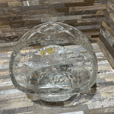 Nachtmann Etched Crystal Basket ACCESSORIES 8w6d7.5h