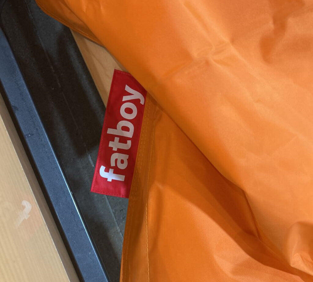Fatboy The Original Bean Bag Chair FURNITURE Orange Bitters 55w8d70h