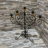 Ornate Scrolled Metal Candelabra ACCESSORIES 16w8d18h