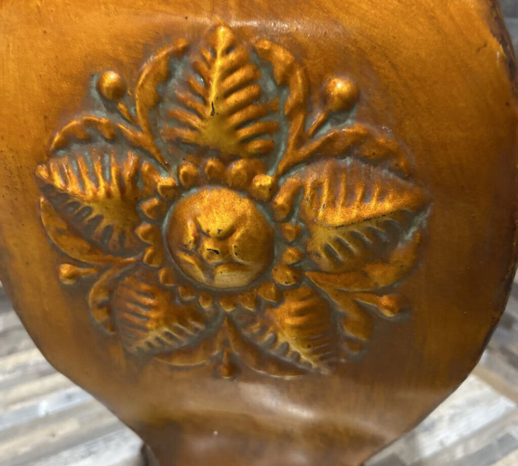 Embossed Floral Relief Metal Urn Vase ACCESSORIES 8w6d23h