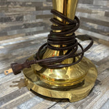 Traditional Polished Brass TABLE LAMP 12w9d25h