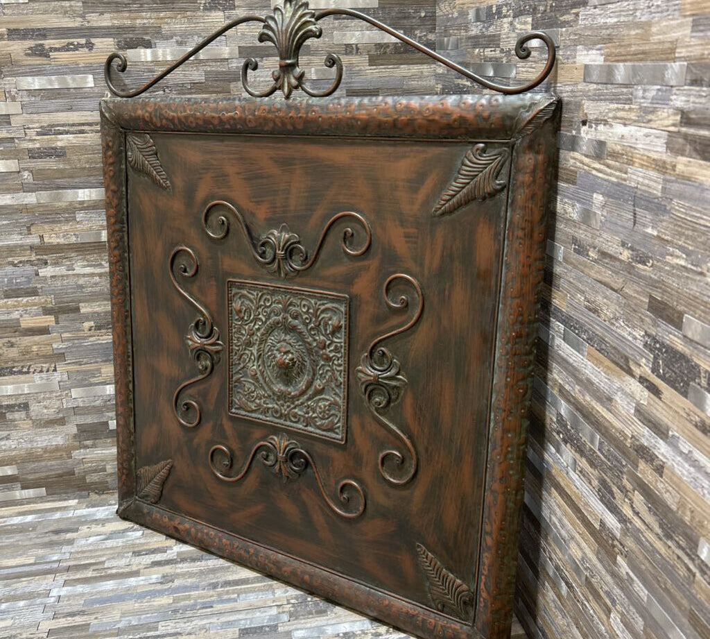 Distressed Metal Wall Panel ART WORK 24x28