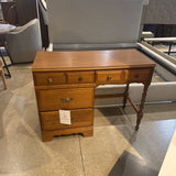 Ethan Allen Walnut 4-Drawer Writing Desk DESKS 40w18d30h