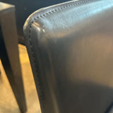 Maria Yee Inc. Upholstered Leather DINING CHAIRS Black 19w19d33h