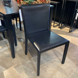 Maria Yee Inc. Upholstered Leather DINING CHAIRS Black 19w19d33h