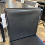 Maria Yee Inc. Upholstered Leather DINING CHAIRS Black 19w19d33h