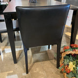 Maria Yee Inc. Upholstered Leather DINING CHAIRS Black 19w19d33h