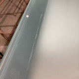 Crate & Barrel Parsons Glass Top DINING TABLE 60w36d29h