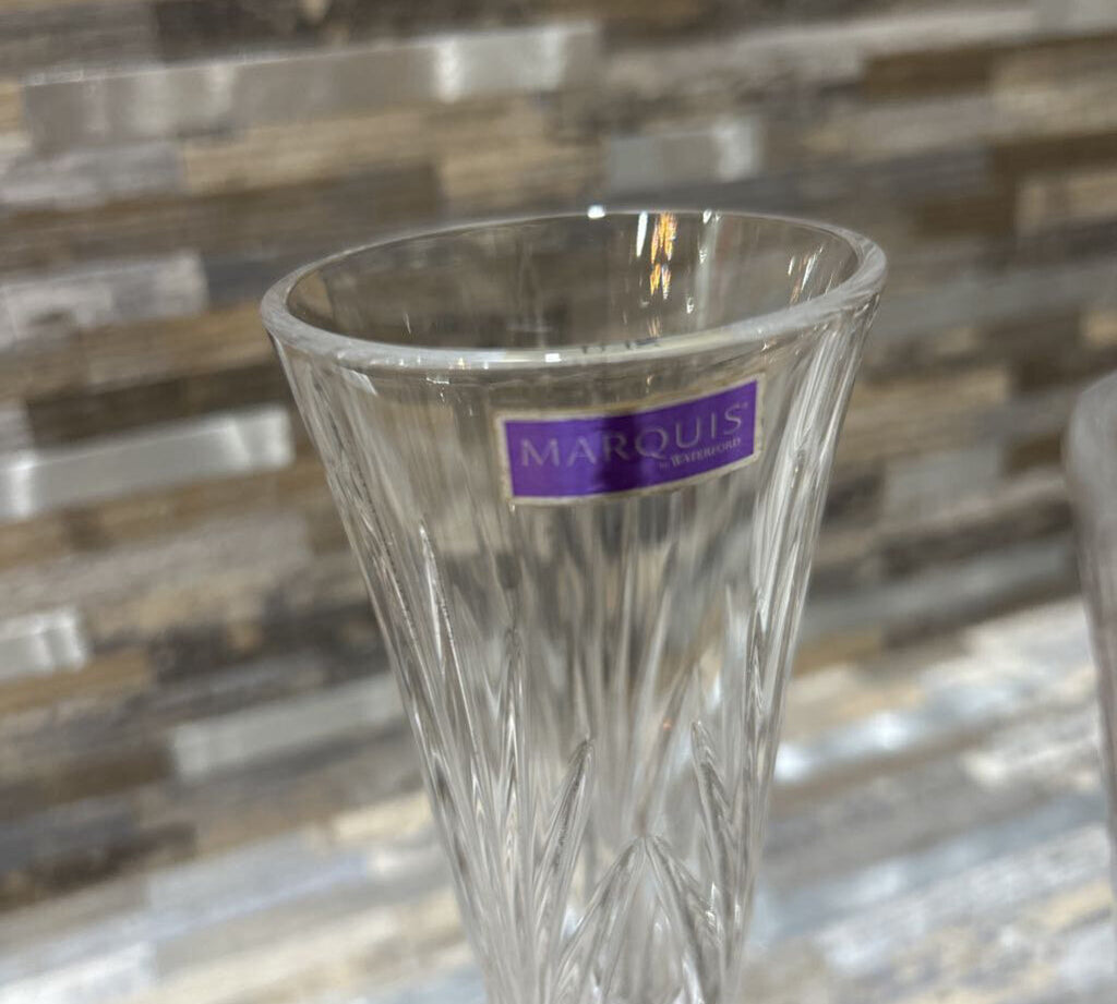 3pc Set Crystal Champagne Flutes GIFT 2.5d8h