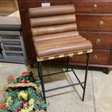 Denver Modern Vail Leather Bar Height BAR/COUNTER STOOL 19.5w24d39h