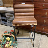 Denver Modern Vail Leather Bar Height BAR/COUNTER STOOL 19.5w24d39h