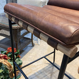 Denver Modern Vail Leather Bar Height BAR/COUNTER STOOL 19.5w24d39h