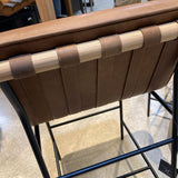 Denver Modern Vail Leather Bar Height BAR/COUNTER STOOL 19.5w24d39h