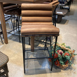 Denver Modern Vail Leather Bar Height BAR/COUNTER STOOL 19.5w24d39h