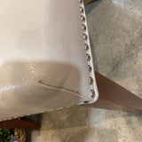 Crate & Barrel Sasha Nailhead Trim DINING CHAIRS 22w19d36h