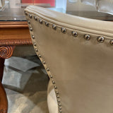 Crate & Barrel Sasha Nailhead Trim DINING CHAIRS 22w19d36h