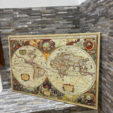 17th Century World Map Canvas Print ART WORK 36x24