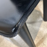 Le Corbusier LC6 Leather DINING CHAIRS Black 19w17d35h